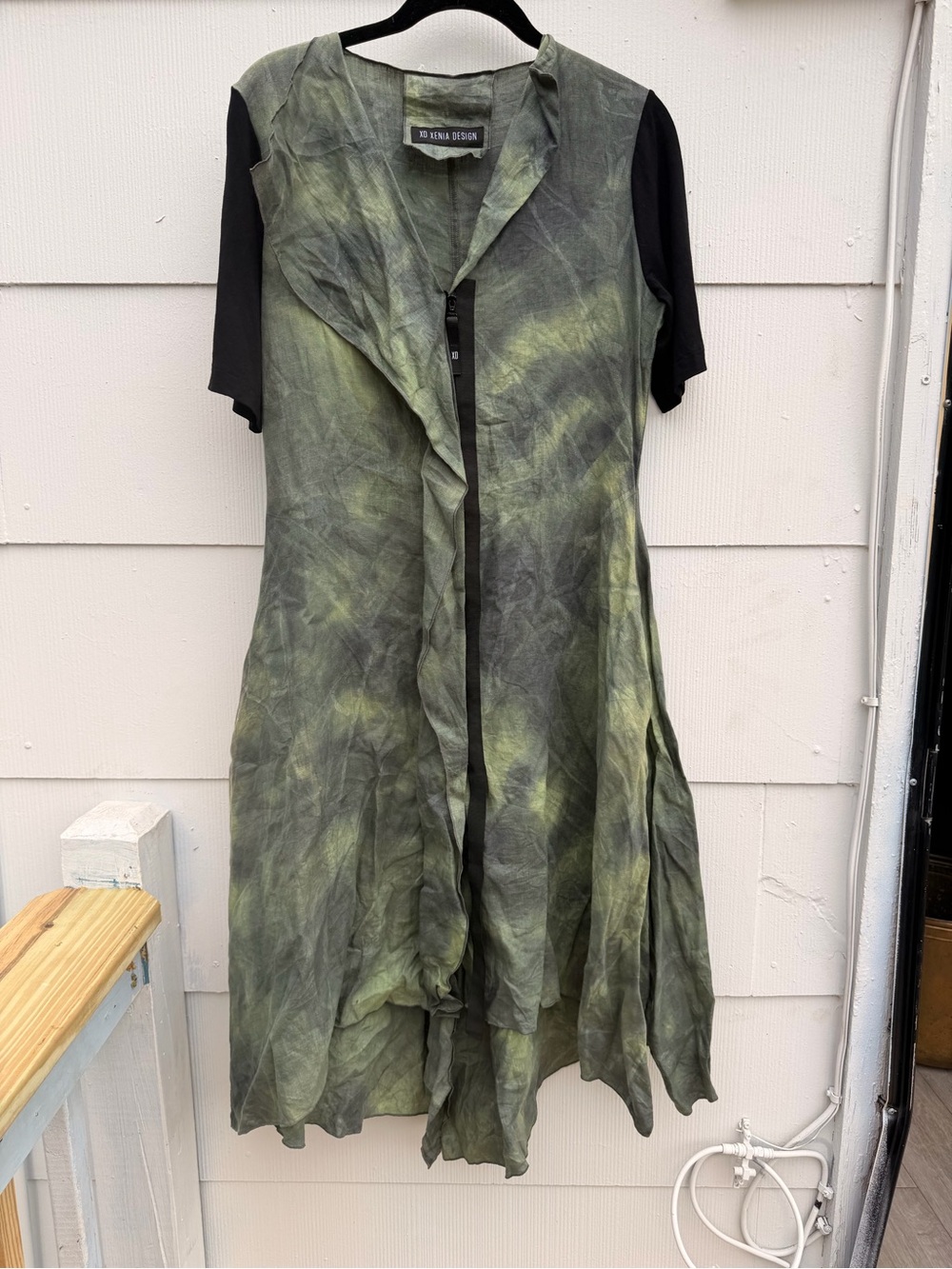 XD Xenia Design Green Black Grunge Goth Dress Punk Style Size M L